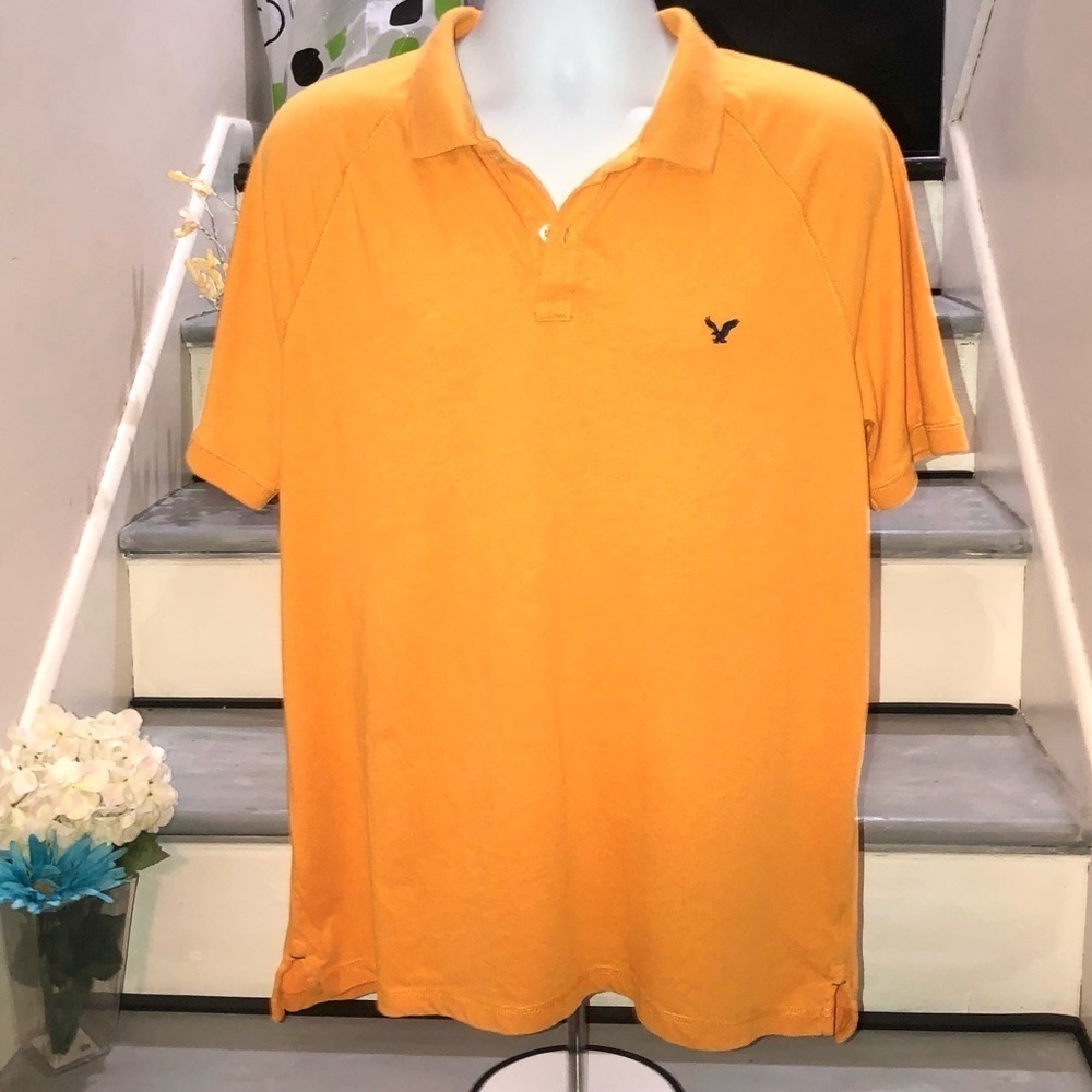 American Eagle Orange Polo size XL/TG